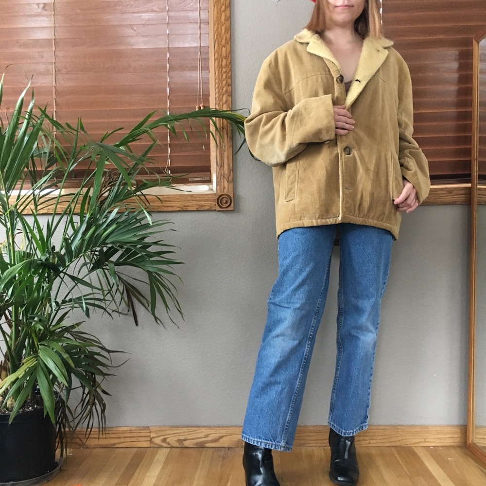 Vintage Sherpa Lined Corduroy Jacket - Picture 4 of 8